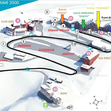 Aime 2000 - 3 Pieces 6 Pers - Aime 2000 - Plagne Aime 2000 - C125a2 Mae-6284 Daire *