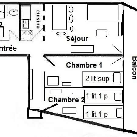 Aime 2000 - 3 Pieces 6 Pers - Aime 2000 - Plagne Aime 2000 - C125a2 Mae-6284 Daire